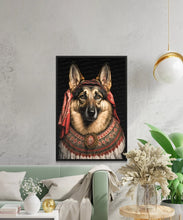 Load image into Gallery viewer, Slavic Sweetheart German Shepherd Wall Art Poster-Art-Dog Art, Dog Dad Gifts, Dog Mom Gifts, German Shepherd, Home Decor, Poster-6