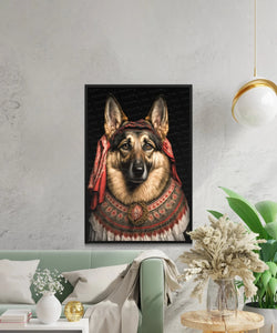 Slavic Sweetheart German Shepherd Wall Art Poster-Art-Dog Art, Dog Dad Gifts, Dog Mom Gifts, German Shepherd, Home Decor, Poster-6