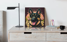 Load image into Gallery viewer, Floral Kawaii German Shepherd Wall Art Poster-Art-Dog Art, Dog Dad Gifts, Dog Mom Gifts, German Shepherd, Home Decor, Poster-6