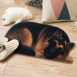 Image of a beautiful German Shepherd floor rug for German Shepherd dog gift lovers