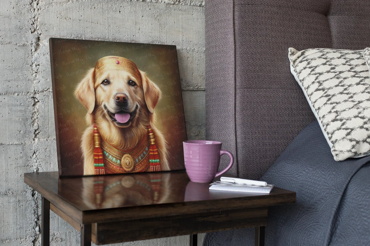 Golden Majesty Golden Retriever Wall Art Poster-Art-Dog Art, Golden Retriever, Home Decor, Poster-1