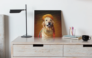 Pagri Raja Golden Retriever Wall Art Poster-Art-Dog Art, Golden Retriever, Home Decor, Poster-6