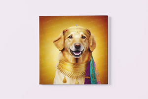 Regal Radiance Golden Retriever Wall Art Poster-Art-Dog Art, Golden Retriever, Home Decor, Poster-3