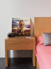 Load image into Gallery viewer, Tartan Tribute Golden Retriever Wall Art Poster-Art-Dog Art, Golden Retriever, Home Decor, Poster-7