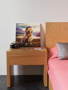 Tartan Tribute Golden Retriever Wall Art Poster-Art-Dog Art, Golden Retriever, Home Decor, Poster-7