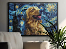 Load image into Gallery viewer, Starry Night Serenade Golden Retriever Wall Art Poster-Art-Dog Art, Dog Dad Gifts, Dog Mom Gifts, Golden Retriever, Home Decor, Poster-2