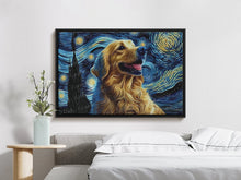 Load image into Gallery viewer, Starry Night Serenade Golden Retriever Wall Art Poster-Art-Dog Art, Dog Dad Gifts, Dog Mom Gifts, Golden Retriever, Home Decor, Poster-4