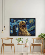 Load image into Gallery viewer, Starry Night Serenade Golden Retriever Wall Art Poster-Art-Dog Art, Dog Dad Gifts, Dog Mom Gifts, Golden Retriever, Home Decor, Poster-5