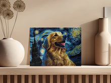 Load image into Gallery viewer, Starry Night Serenade Golden Retriever Wall Art Poster-Art-Dog Art, Dog Dad Gifts, Dog Mom Gifts, Golden Retriever, Home Decor, Poster-7