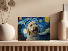 Load image into Gallery viewer, Starry Night Serenade Goldendoodle Wall Art Poster-Art-Dog Art, Dog Dad Gifts, Dog Mom Gifts, Goldendoodle, Home Decor, Poster-6