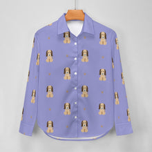 Load image into Gallery viewer, Graceful Afghan Hound Puppy Women's Shirt