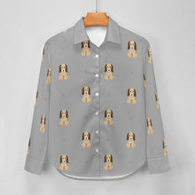 Load image into Gallery viewer, Graceful Afghan Hound Puppy Women's Shirt