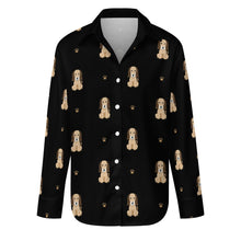 Load image into Gallery viewer, Graceful Afghan Hound Puppy Women's Shirt