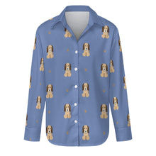 Load image into Gallery viewer, Graceful Afghan Hound Puppy Women's Shirt