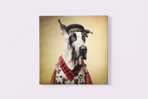 Harlequin Hound Great Dane Wall Art Poster-Art-Dog Art, Great Dane, Home Decor, Poster-3