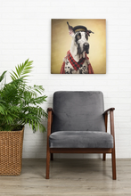 Load image into Gallery viewer, Harlequin Hound Great Dane Wall Art Poster-Art-Dog Art, Great Dane, Home Decor, Poster-8