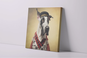 Harlequin Hound Great Dane Wall Art Poster-Art-Dog Art, Great Dane, Home Decor, Poster-4