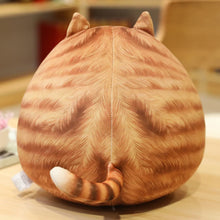 Load image into Gallery viewer, Very Fat Orange Tabby and White Cat Plush Toy - Sleepy Round Loaf-Stuffed Animals-Cat Memorial Gifts,Cats,Orange and White Cat,Stuffed Animal,Tabby Cat-2