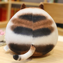 Load image into Gallery viewer, Very Fat Brown Tabby and White Cat Plush Toy - Sleepy Round Loaf-Stuffed Animals-Cat Memorial Gifts,Cats,Stuffed Animal,Tabby Cat-17
