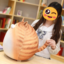 Load image into Gallery viewer, Very Fat Orange Tabby and White Cat Plush Toy - Sleepy Round Loaf-Stuffed Animals-Cat Memorial Gifts,Cats,Orange and White Cat,Stuffed Animal,Tabby Cat-4
