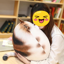Load image into Gallery viewer, Very Fat Orange Tabby and White Cat Plush Toy - Sleepy Round Loaf-Stuffed Animals-Cat Memorial Gifts,Cats,Orange and White Cat,Stuffed Animal,Tabby Cat-10