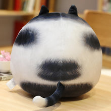 Load image into Gallery viewer, Very Fat Black and White Cat Plush Toy - Sleepy Round Loaf-Stuffed Animals-Black and White Cat,Cat Memorial Gifts,Cats,Stuffed Animal-4