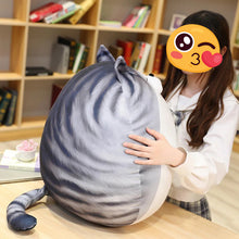 Load image into Gallery viewer, Very Fat Orange Tabby and White Cat Plush Toy - Sleepy Round Loaf-Stuffed Animals-Cat Memorial Gifts,Cats,Orange and White Cat,Stuffed Animal,Tabby Cat-12