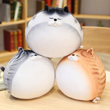 Load image into Gallery viewer, Very Fat Orange Tabby and White Cat Plush Toy - Sleepy Round Loaf-Stuffed Animals-Cat Memorial Gifts,Cats,Orange and White Cat,Stuffed Animal,Tabby Cat-18