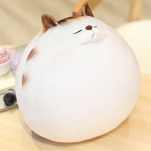 Load image into Gallery viewer, Very Fat Brown Tabby and White Cat Plush Toy - Sleepy Round Loaf-Stuffed Animals-Cat Memorial Gifts,Cats,Stuffed Animal,Tabby Cat-Small: 12" (30 cm)-1