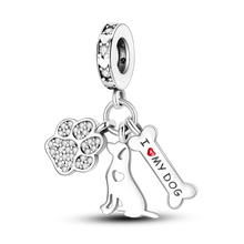Load image into Gallery viewer, Heart-Melting Golden Retriever Jewelry Charm – Silver Tone-2