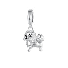 Load image into Gallery viewer, Heart-Melting Lhasa Apso Charm for DIY Silver Jewelry-Accessories-Accessories,Charm Beads,Dog Memorial Gifts,Dog Mom Gifts,Jewellery,Lhasa Apso-2
