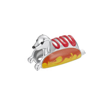 Load image into Gallery viewer, Hilarious Wiener Dachshund Charm – Hot Dog Silver Bead-Accessories-Accessories,Charm Beads,Dog Memorial Gifts,Dog Mom Gifts,Jewellery-2