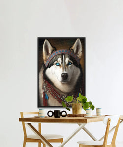 Arctic Native American Siberian Husky Wall Art Poster-Art-Dog Art, Dog Dad Gifts, Dog Mom Gifts, Home Decor, Poster, Siberian Husky-5