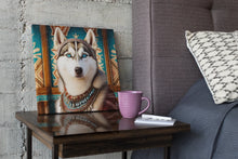 Load image into Gallery viewer, Blue-Eyed Majesty Siberian Husky Wall Art Poster-Art-Dog Art, Home Decor, Poster, Siberian Husky-5