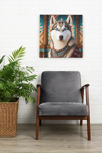 Blue-Eyed Majesty Siberian Husky Wall Art Poster-Art-Dog Art, Home Decor, Poster, Siberian Husky-8