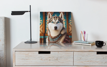 Load image into Gallery viewer, Blue-Eyed Majesty Siberian Husky Wall Art Poster-Art-Dog Art, Home Decor, Poster, Siberian Husky-6