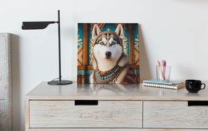 Blue-Eyed Majesty Siberian Husky Wall Art Poster-Art-Dog Art, Home Decor, Poster, Siberian Husky-6