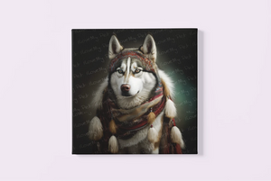 Eskimo Ensemble Siberian Husky Wall Art Poster-Art-Dog Art, Home Decor, Poster, Siberian Husky-4