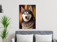 Load image into Gallery viewer, Frosty Folk Hero Siberian Husky Wall Art Poster-Art-Dog Art, Dog Dad Gifts, Dog Mom Gifts, Home Decor, Poster, Siberian Husky-7