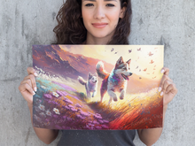 Load image into Gallery viewer, Husky Harmony Heaven Wall Art Poster-Art-Dog Art, Home Decor, Poster, Siberian Husky-2