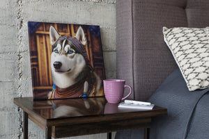 Regal Elegance Siberian Husky Wall Art Poster-Art-Dog Art, Home Decor, Poster, Siberian Husky-5
