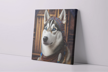Load image into Gallery viewer, Regal Elegance Siberian Husky Wall Art Poster-Art-Dog Art, Home Decor, Poster, Siberian Husky-4