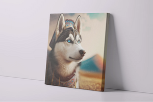 Sapphire-Eyed Siberian Husky Wall Art Poster-Art-Dog Art, Home Decor, Poster, Siberian Husky-4