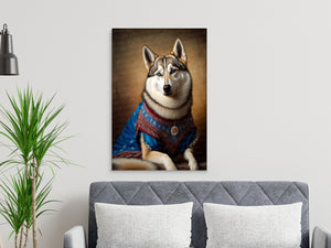 Traditional Tapestry Siberian Husky Wall Art Poster-Art-Dog Art, Dog Dad Gifts, Dog Mom Gifts, Home Decor, Poster, Siberian Husky-7