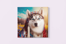 Load image into Gallery viewer, Traditional Tapestry Siberian Husky Wall Art Poster-Art-Dog Art, Home Decor, Poster, Siberian Husky-4