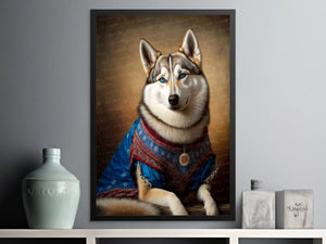 Traditional Tapestry Siberian Husky Wall Art Poster-Art-Dog Art, Dog Dad Gifts, Dog Mom Gifts, Home Decor, Poster, Siberian Husky-2