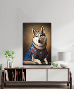 Traditional Tapestry Siberian Husky Wall Art Poster-Art-Dog Art, Dog Dad Gifts, Dog Mom Gifts, Home Decor, Poster, Siberian Husky-3
