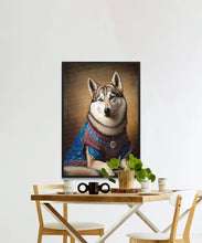 Load image into Gallery viewer, Traditional Tapestry Siberian Husky Wall Art Poster-Art-Dog Art, Dog Dad Gifts, Dog Mom Gifts, Home Decor, Poster, Siberian Husky-5