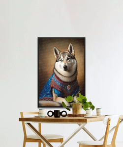 Traditional Tapestry Siberian Husky Wall Art Poster-Art-Dog Art, Dog Dad Gifts, Dog Mom Gifts, Home Decor, Poster, Siberian Husky-5