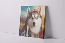 Load image into Gallery viewer, Traditional Tapestry Siberian Husky Wall Art Poster-Art-Dog Art, Home Decor, Poster, Siberian Husky-5